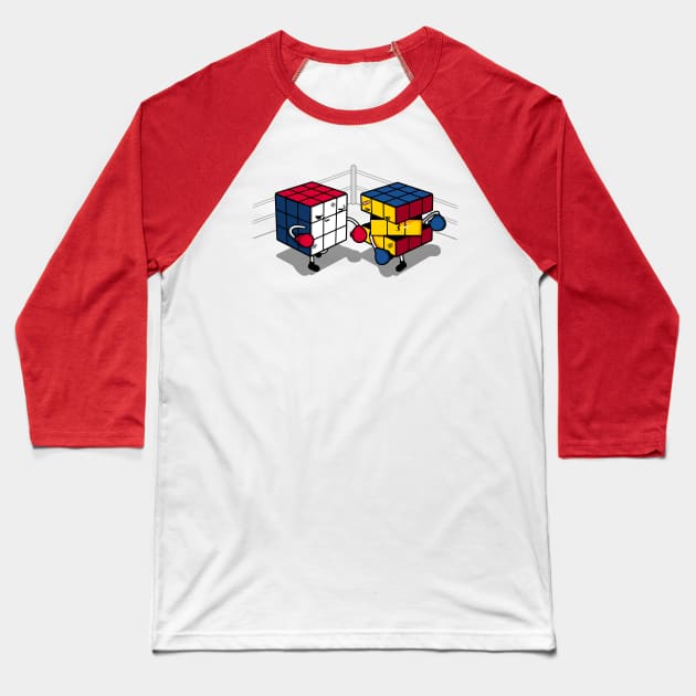 Cube Fight! Baseball T-Shirt by Raffiti